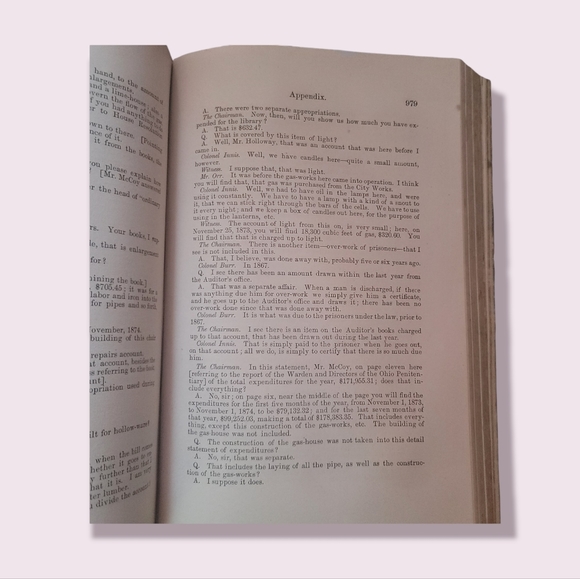 Antique 1874 Ohio House of Representatives Journal Book - Picture 10 of 10